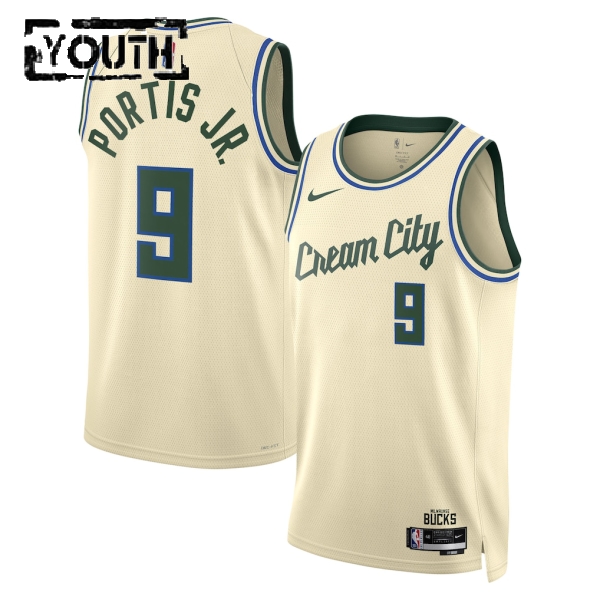 Milwaukee Bucks Trikot Bobby Portis JR Nike 2025-26 City Edition Weiß Swingman - Kinder Milwaukee Bucks Trikot Bobby Portis JR Nike 2025-26 City Edition Weiß Swingman - Kinder